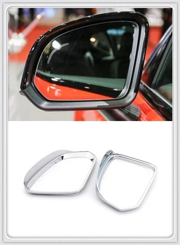 

For Volvo XC40 2018 2019 2020 Car Styling Side Rearview Mirror Eyebrow Rain Shield Cover Trim 2pcs ABS Chrome Auto Accessories