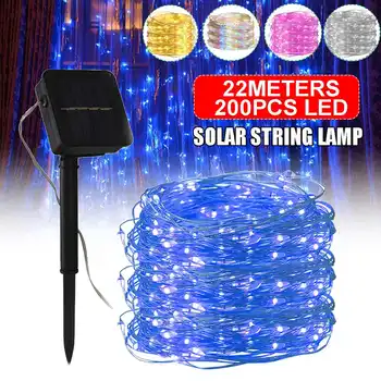 

Smuxi 22m 200LED/12M 100 LED Solar String Fairy Lights Waterproof Outdoor Garland Solar Power Lamp For Garden Decoration