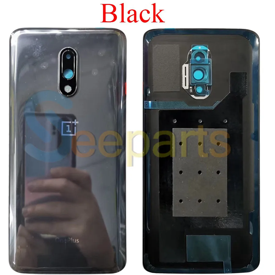 Чехол на заднюю панель для OnePlus 7, крышка на батарейку, задняя дверь 7, корпус, запасные части для Oneplus 7, задний корпус