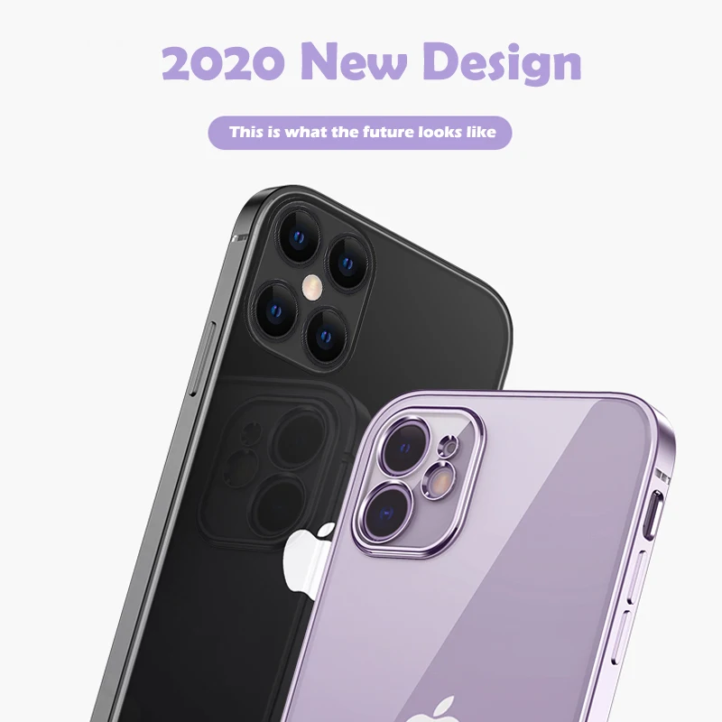 Protective Ultra Thin Square Framing Case For Iphone