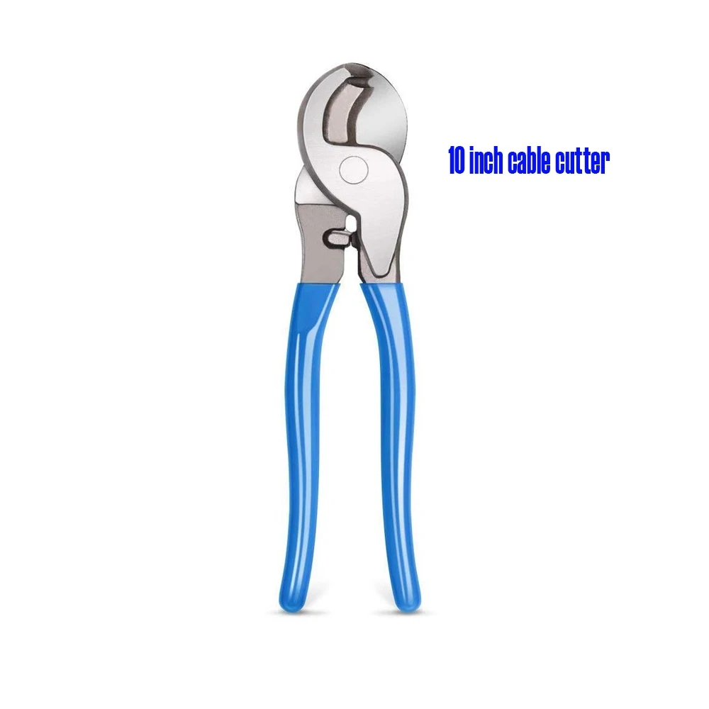 10 inch cable cutter Щипцы для обжима проводов, обжимной инструмент, кабельный обжимной инструмент, Клеммная трещотка, электрик, плоскогубцы с кабельным резаком - Цвет: 10 inch cable cutter