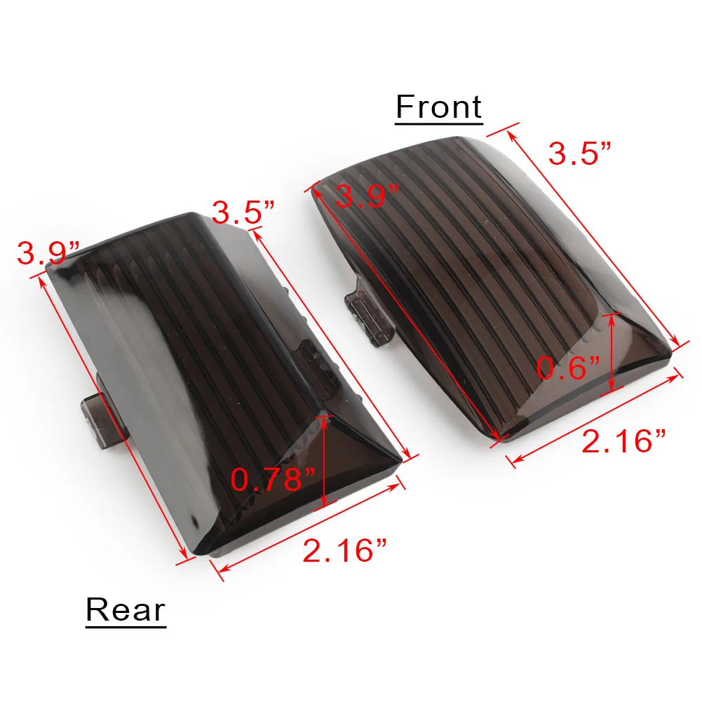 2 шт. МОТОЦИКЛ ABS Fender советы грязевой защитный свет крышка объектива для Harley Touring ультраклассический FLHTCU и FLHT Electra Glide стандарт