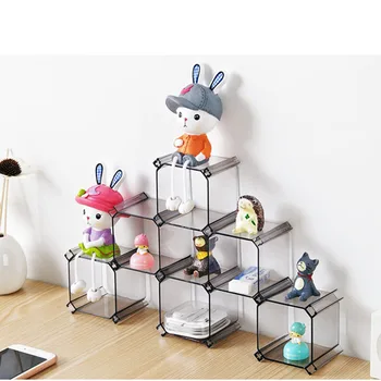 

6Pcs/Set DIY Plastic Grid Honeycomb Drawer Separator Divider Partition Cabinet Socks Underwear Storage Organizer Desktop Tools