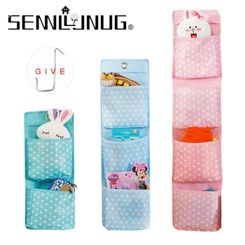 

Oxford cloth dot pattern door hanging organizer home organization and storage hanging closet organizer hanging bag organizer