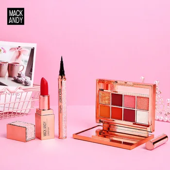 

Makeup Maktoum Andy Star Magic Lipstick Eyeliner Eye Shadow Gift Box Online Celebrity-Parity Combination Three-piece Set-