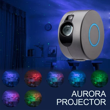 

Star Sky Projector Star Night Light Projection 6 Colors Ocean Waving Lights 360 Degree Rotation Night Lighting Lamp for Kids