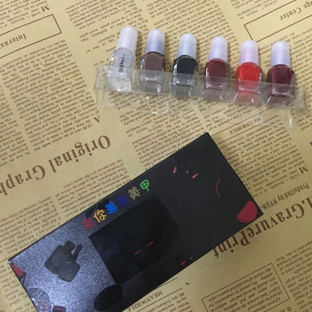 6 шт. набор для полировки ногтей набор на водной основе Peelable Tearble лак для ногтей легко удалить равномерный цветной гель-полировщик ногтей искусство красоты