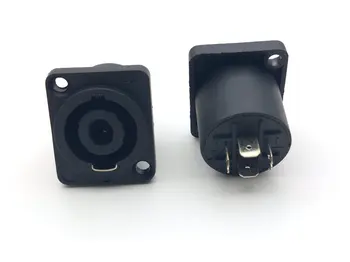 

Speakon 4 Pin Female Jack Compatible Audio Cable Panel Socket adapter New