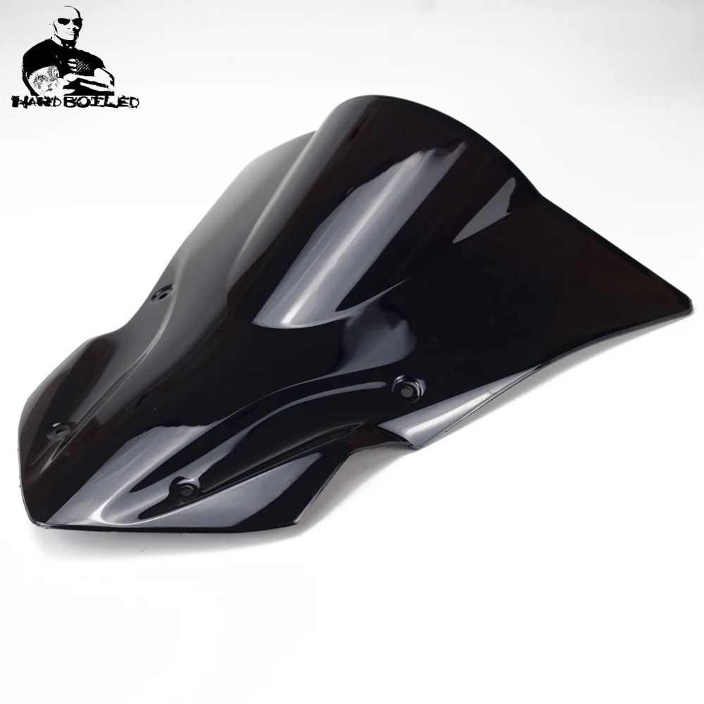 Motorcycle Accessories High Quality Windshield Windscreens Air Wind Deflector MOTO For Kawasaki Z900 Z 900 2017 2018 black (3)