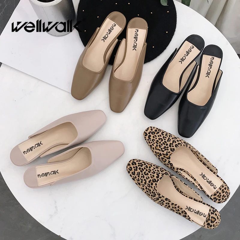 Wellwalk дизайнерские тапочки женская обувь леопардовые Шлепанцы женские шлёпки с