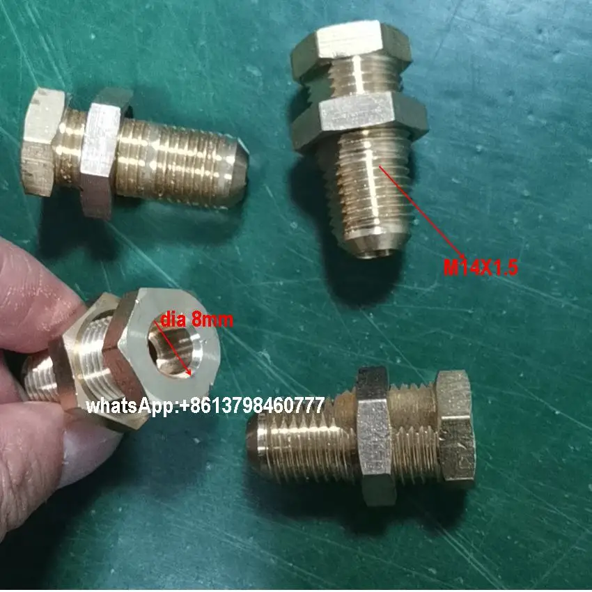 Conector Aquecedor Indução Fitting Flare Nuts, Conector