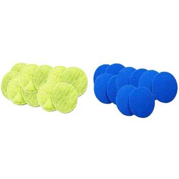 

Cordless Electric Rotary Mop Cleaning Cloth Electric Rotary Mop Replacement Washing Cloth, Including 10 Cleaning Pads and 10 Ind