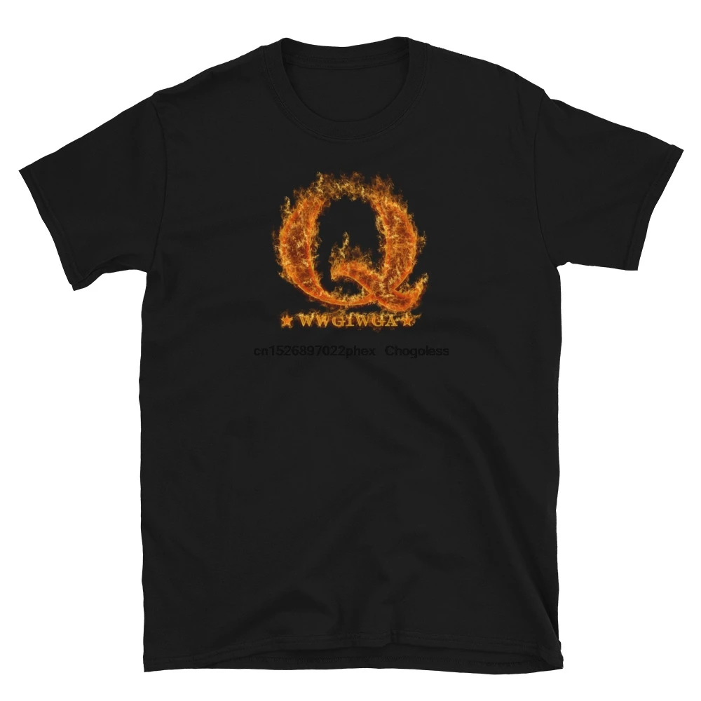 QAnon WWG1WGA Q Anon FIRE Great Пробуждение футболка | Мужская одежда