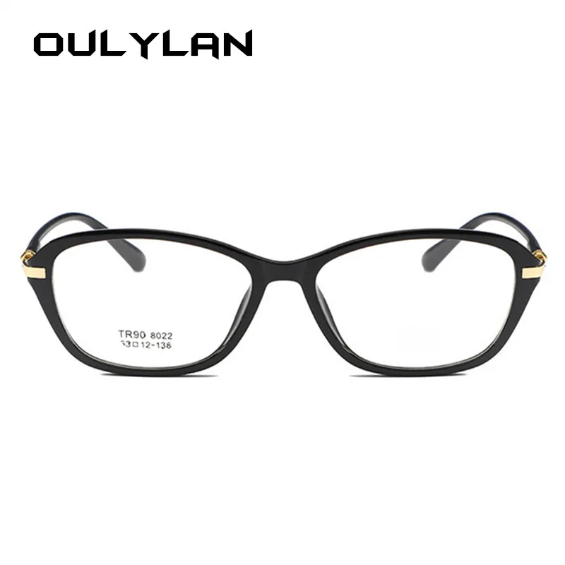 Oulylan, Ретро стиль, мужские деловые очки, оправа для женщин, близорукость, оптические очки TR90, металлические оправы для очков, Ретро стиль, компьютерные очки