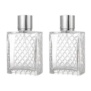 

2 Pcs Spray Bottles Portable Lattice Grain Refillable Perfume Container Empty Bottles Liquid Bottles for Home Travel
