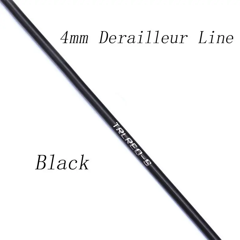 Black 4mm Shift Line TRLREQ 3 м 4/5 мм высокая прочность MTB Горный Дорожный велосипед линия тормозного кабеля велосипедный переключатель линия трубки велосипедные аксессуары - Цвет: Black 4mm Shift Line
