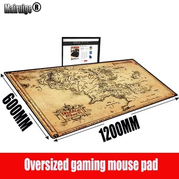 

MRGBEST Lord of The Rings Map Large Gamer Gaming Carpet Customized Thicken Mousepad for Computer Keyboard Desk for CSGO DOTA LOL