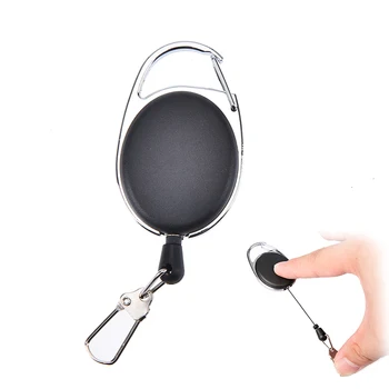 

20Pcs Telescopic Key Anti-lost Buckle Fly Fishing Tools Retractor Extractor Keeper Tether Retractable Reel Fishing Tackle Boxes