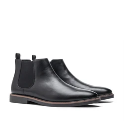 Men's Retro Fashion Chelsea Boots - Comfortable and Stylish - 46 (Black 5232)