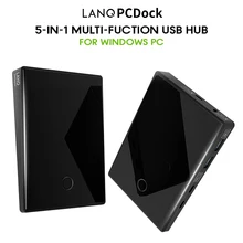 LANQ PC Dock Hub Bluetooth with W-IFI Adapter / Biological Fingerprint Lock / 2 * USB / 2 * Type C Port Type C HUB USB Splitter