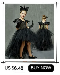 Черное платье с единорогом для Хэллоуина стильное платье-пачка ручной работы для девочек Нарядный Карнавальный костюм для вечеринок