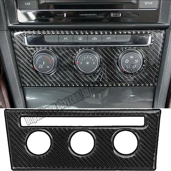 

Fit For Volkswagen Golf 7.5 2018 Carbon Fiber Inner Air Condition CD Panel Trim 1pcs