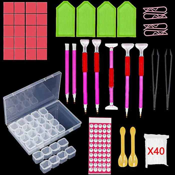 1 набор 5D DIY инструмент для алмазной живописи набор инструментов для вышивки крестиком с ящиком для хранения SNO88