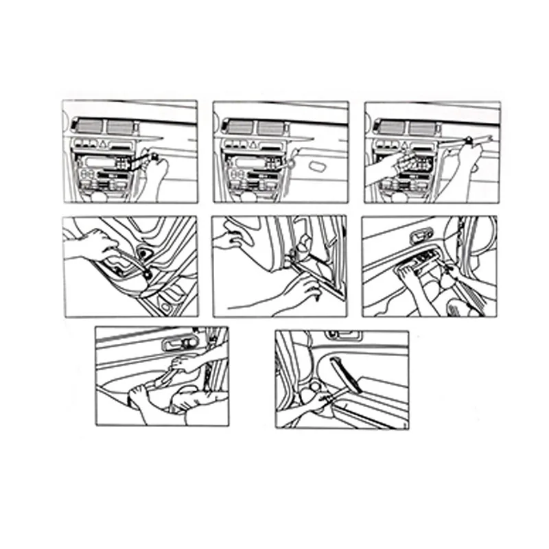 4 шт. инструмент для разборки салона автомобиля Дверная рама навигатор разборка