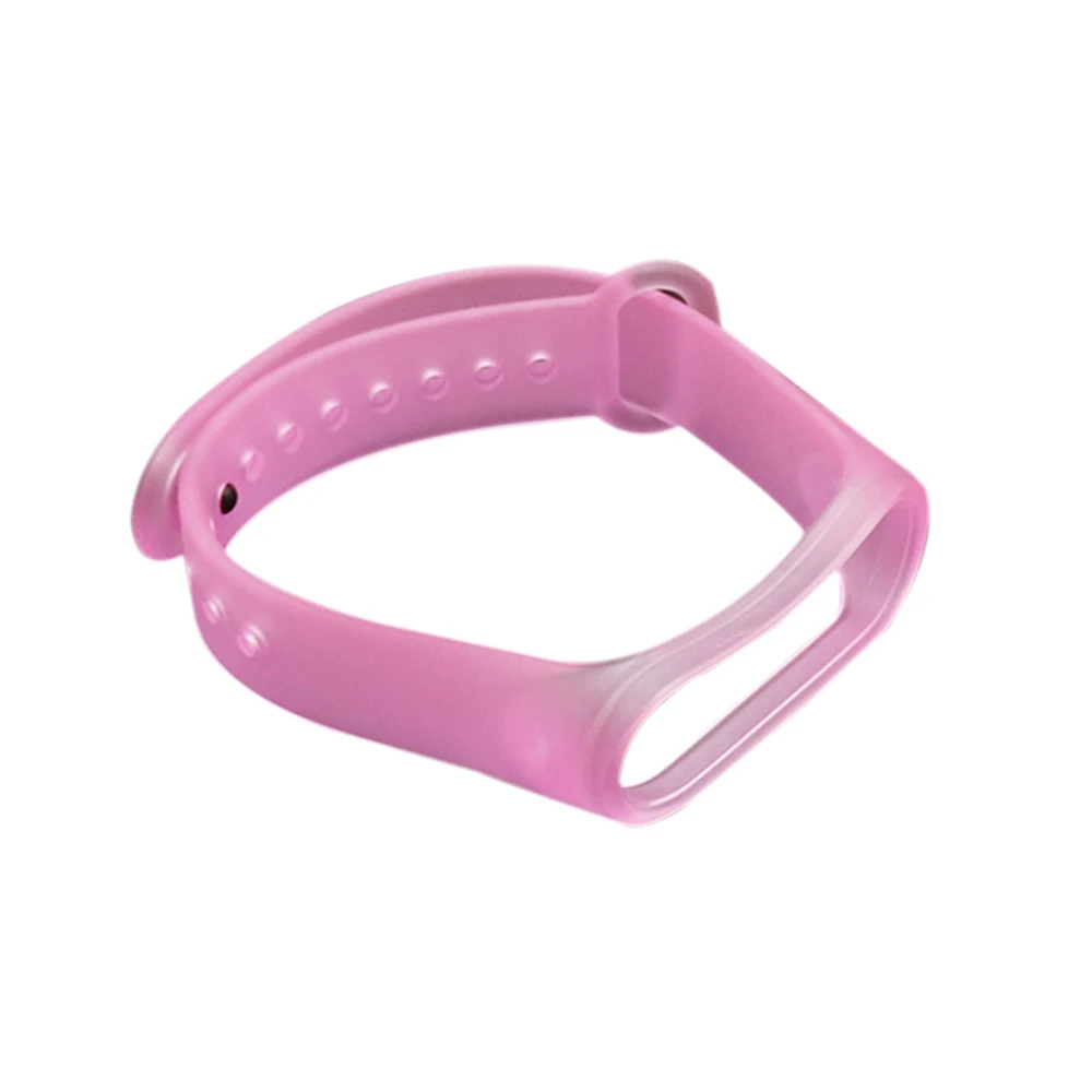 Сменный спортивный ремешок для Xiao-Mi Band 3/4, универсальные ремешки на запястье, зеленые часы, браслет с шагомером для бега - Цвет: Розовый