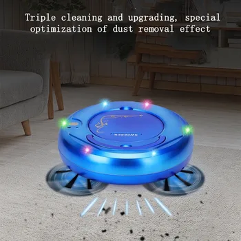 

Intelligent Lazy Robot Colorful Light Wireless Vacuum Cleaner Sweeping Vaccum Cleaner Robots Carpet Household Cleaning Machine