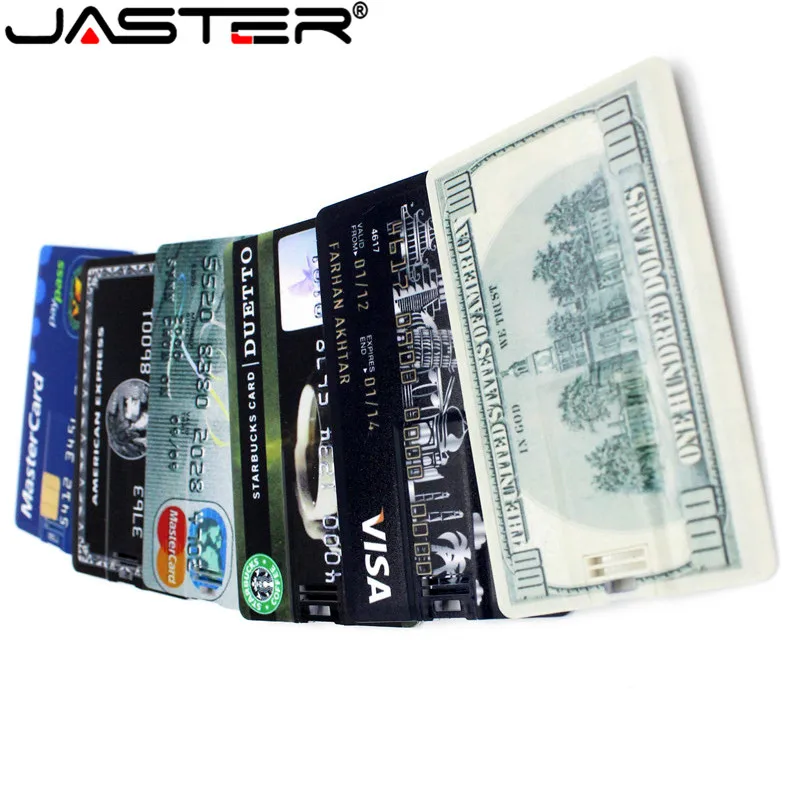 JASTER, новинка, водонепроницаемый, супер тонкий, USB флеш-накопитель для кредитных карт, 32 ГБ, 4 ГБ, 8 ГБ, 16 ГБ, модель банковских карт, карта памяти, модный подарок