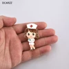 DCARZZ Comic Nurse Brooch Doctors Nurse Medical Vintage Jewelry Gold Lapel Pin Badge Metal Cute Enamel Pins Brooches Women Gift ► Photo 3/5