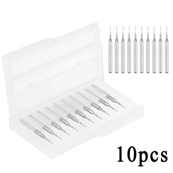

10pcs Carbide End Mill Drill Bit Milling Cutter Kit For CNC Engraving Machine