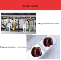 BBQ Infrared Gas 8 Burner Grill Stove Outdoor Kebab Meat Roasting machine barbecue maker machine Oysters roaster machine 2