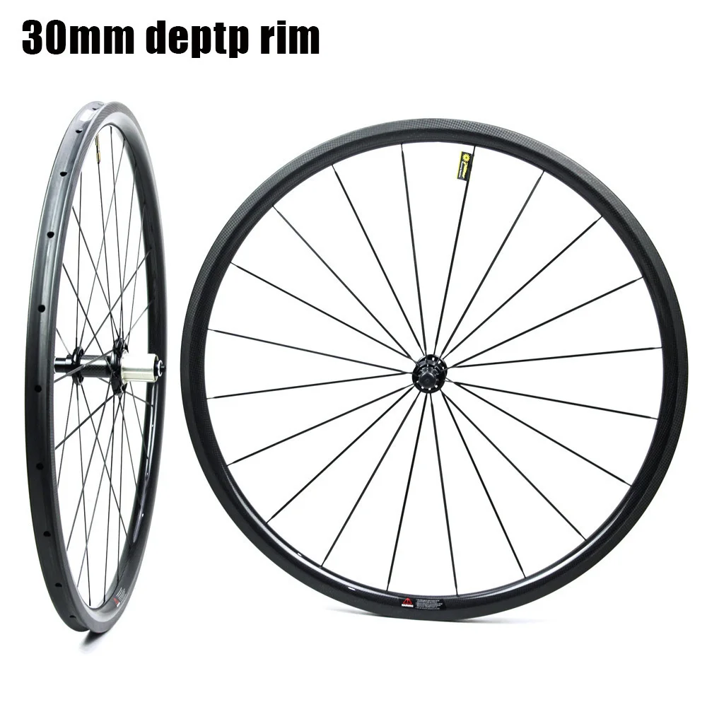 700c карбоновое колесо для шоссейного велосипеда бескамерная покрышка трубчатая колесная с выбранным 7387 прямой Тяговый концентратор Sapim CX лучевой спицы