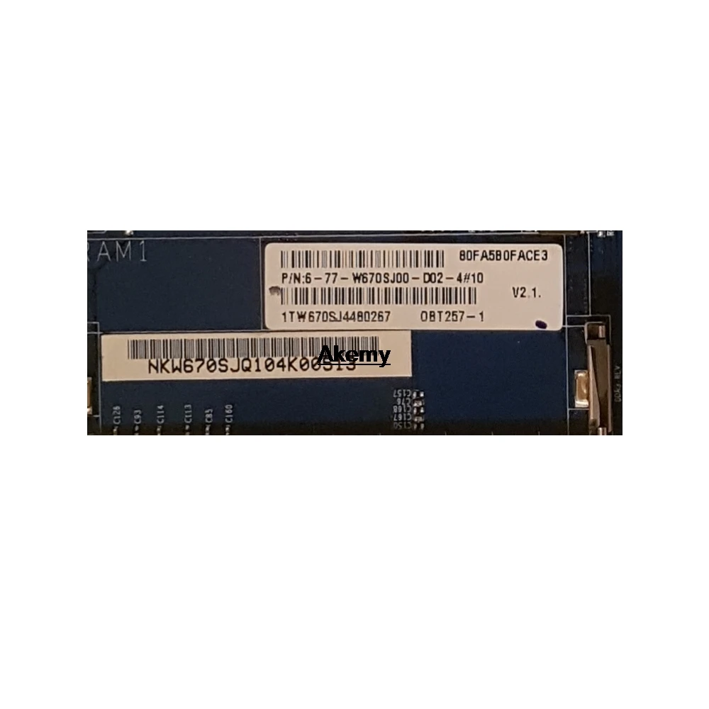 Ноутбук moterboard подходит для Clevo W670 W670SZ W670SJ материнская плата 6-77-W670SJ00-D02 D01