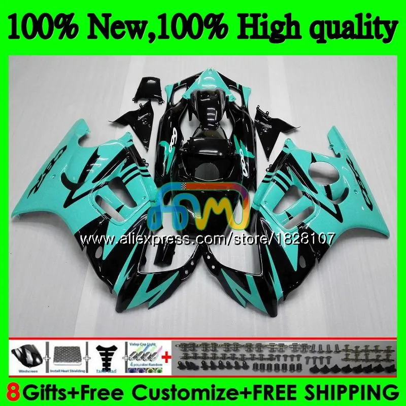 CBR600F3 комплект для HONDA CBR 600F3 600 FS F3 95 96 1997 1998 3BS. 137 CBR600FS CBR600 F3 1995 1996 голубой черный 97 98 обтекатель бака