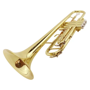 

Professional MTR-200 Trumpet Musical Instruments For Beginner Children Play Game Education Christmas Birthday Gift - Golden Bb