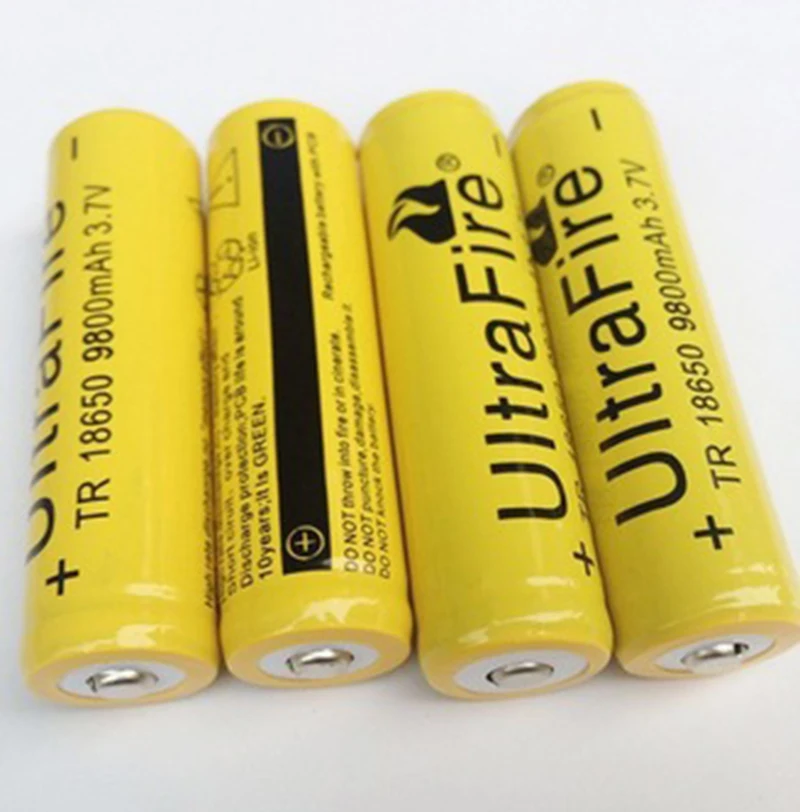 New Original 18650 3.7 v 9800 Mah Lithium Rechargeable Battery(No PCB) For flashlight batteries