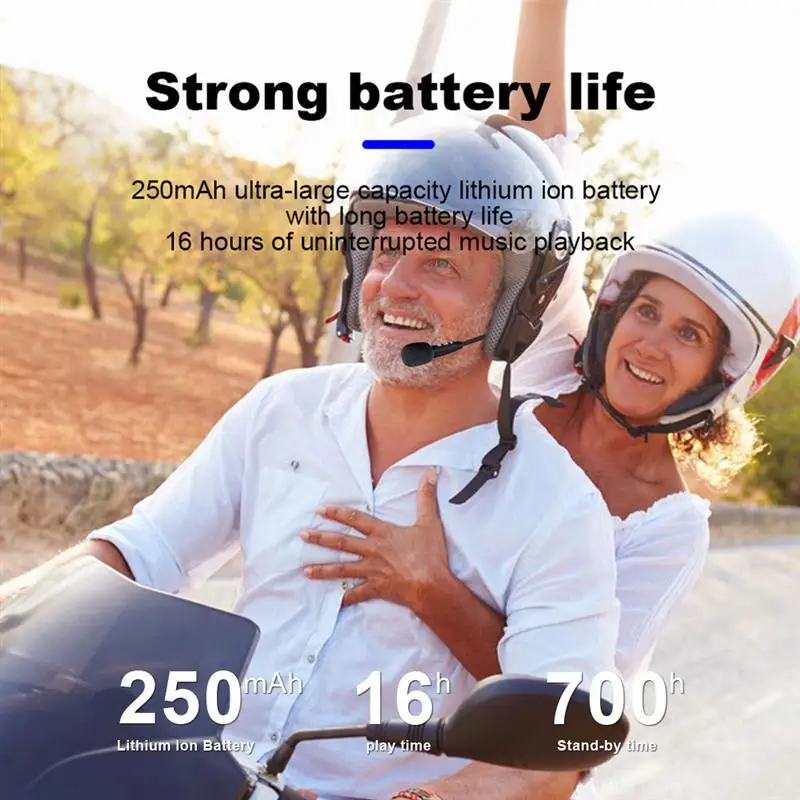T2 Wireless Earphone Motorcycle Headset Handsfree Calls Stereo Helmet Moto Movement Intercom 5 0 Bluetooth Headphone Waterproof