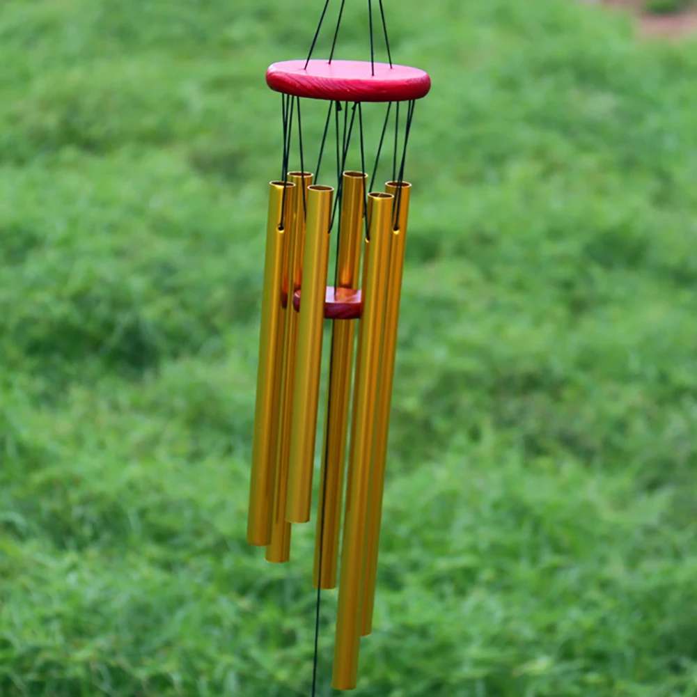 6 Трубок Windchimes Часовня Колокольчик музыка ветра дверь Настенный декор Сад домашний декор античный удивительный Грация глубокий резонансный