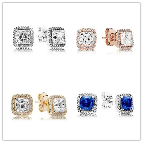 

925 Sterling Silver Earring Timeless Elegance With Zirconia Studs Earrings For Women Wedding Gift Fashion Jewelry