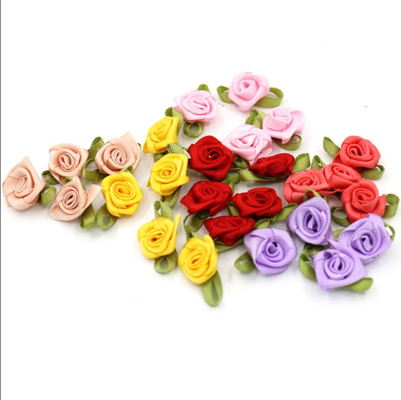 Mix Color Water Soluble Flower Embroidered Lace Trim Applique Craft 50 Pieces For DIY Material 13mm