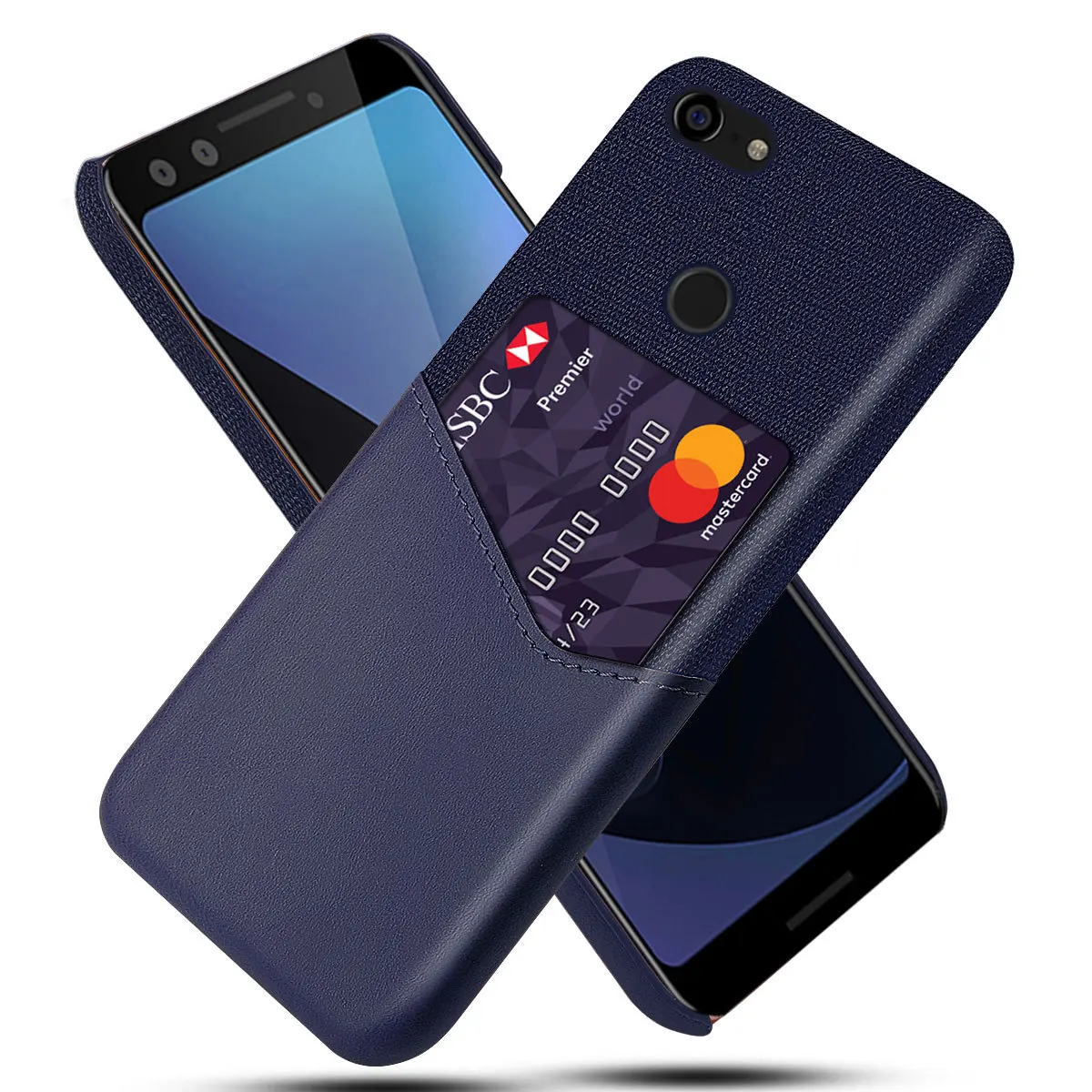 Роскошный кожаный держатель для карт, чехлы для телефонов Google Pixel 4 XL 2 3 XL XL2 Lite Pixel2 Pixel3 Pixel3lite XLPhone - Цвет: Кофе