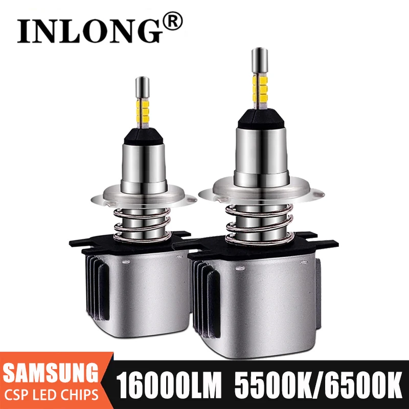 INLONG 2 шт. с чипами SAMSUNG H7 светодиодные лампы фар H1 H4 9005 9006 H11 H9 H8 16000LM фары