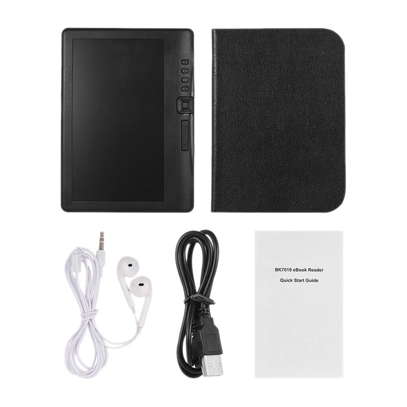 LCD 7 Inch Ebook Reader Color Screen Smart with HD Resolution Digital E-Book Video MP3 Music Player(8GB)