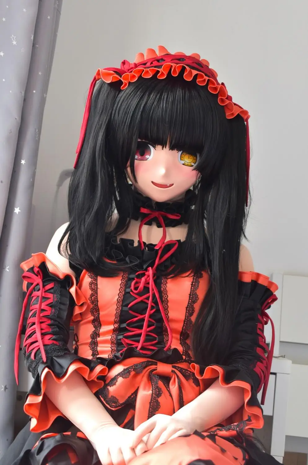 KGM 15) арбалет Девушка BJD кукла Дата живой комикс маска Реалистичная кремнезема токисаки Куруми косплей Кигуруми Трансвестит маска