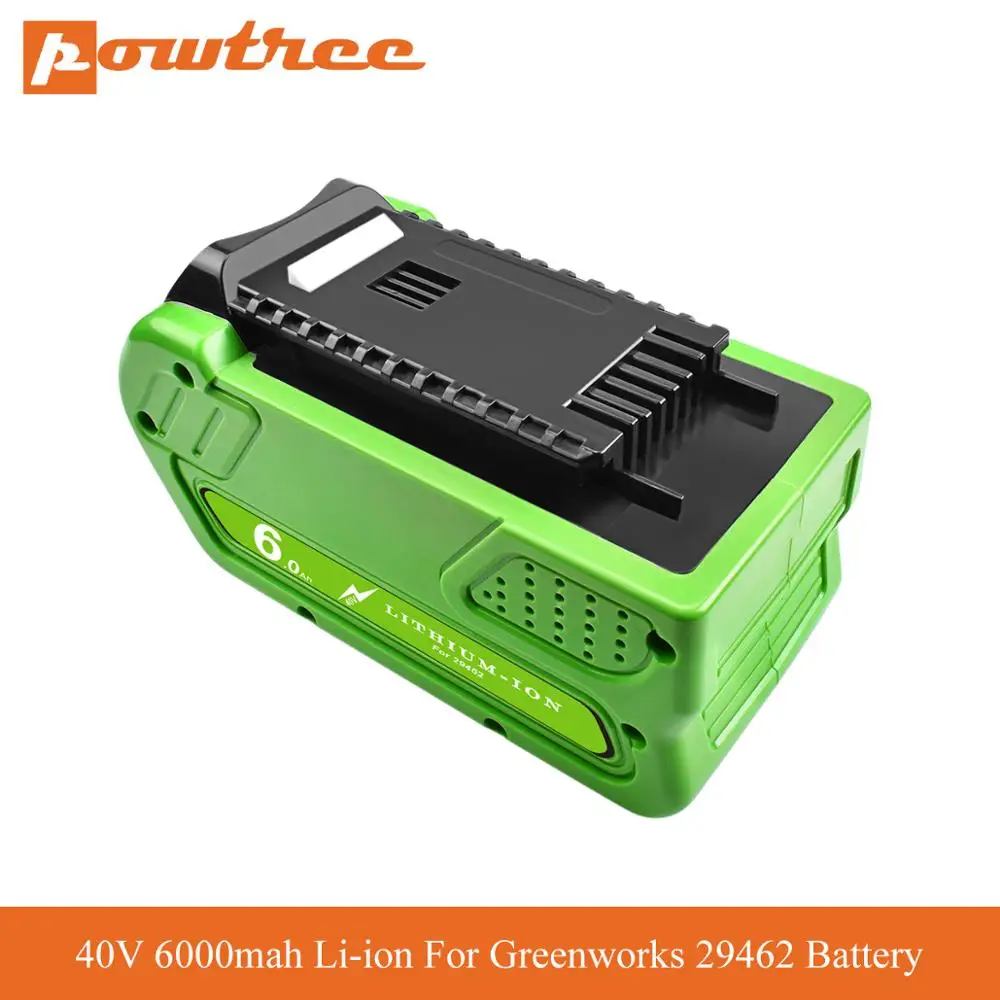 Сменная литий ионная аккумуляторная батарея для Greenworks Gen 2G MAX 6000 29462 29472 20262 L70 40 в 29282 мАч|Перезаряжаемые