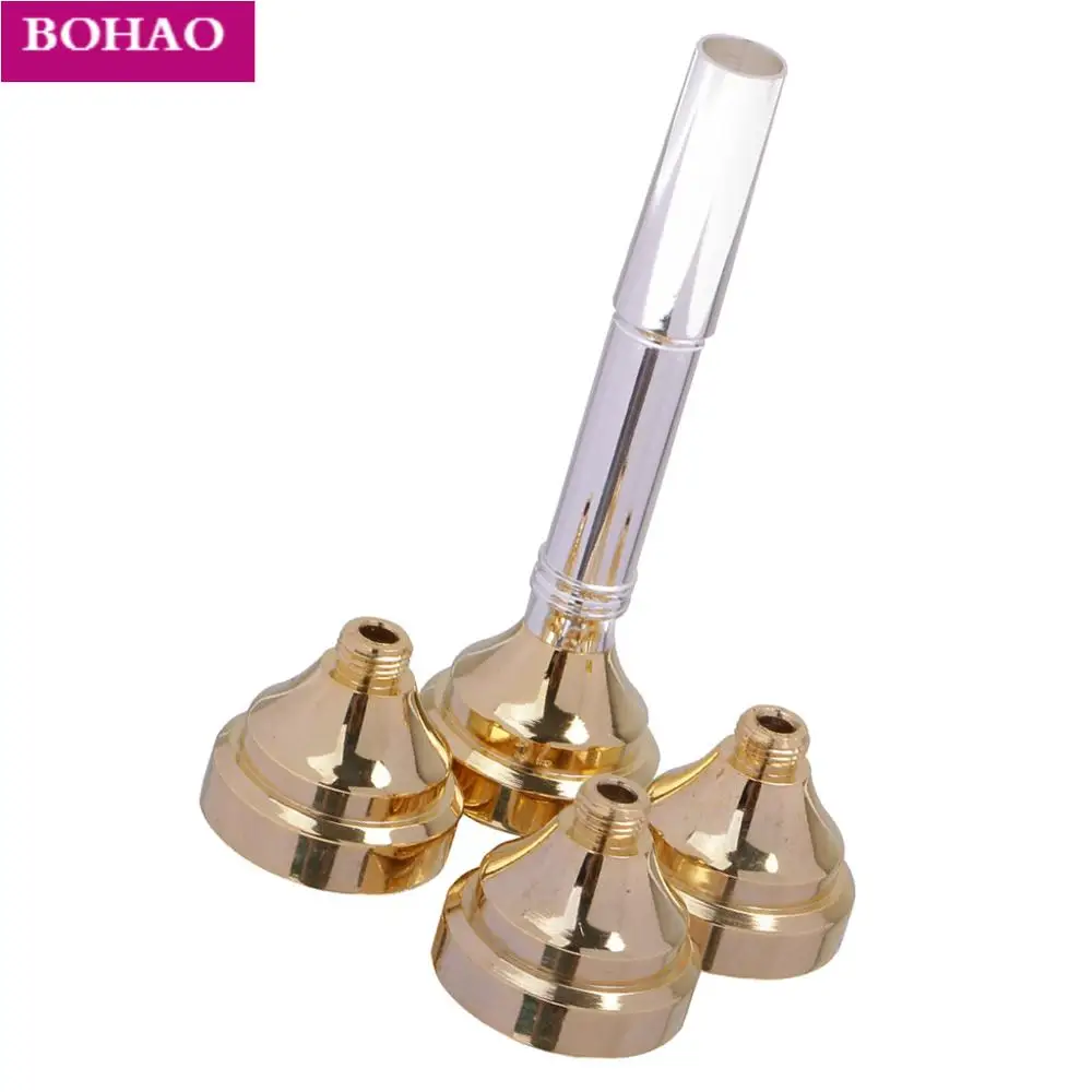 Box/4pcs 3C 5C 7C 1 1/2C Trumpet Mouthpieces for Trumpeter Musicians