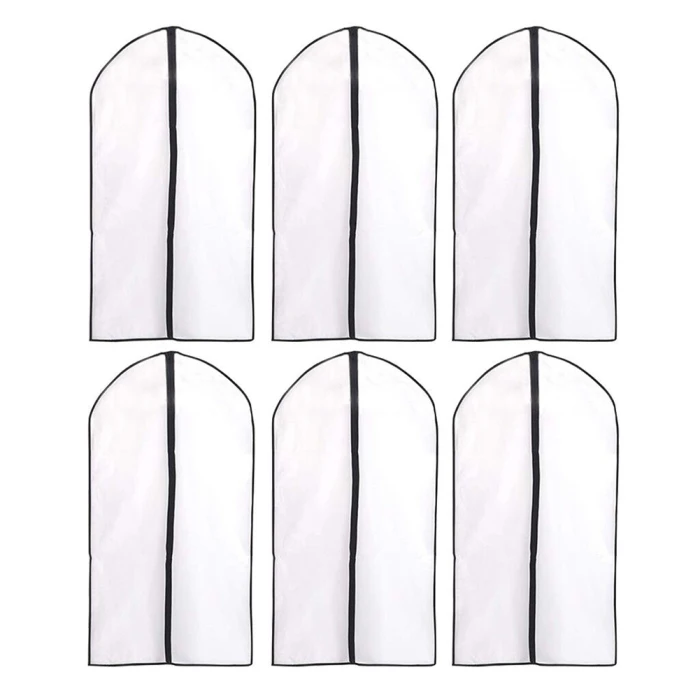 Clothes Dress Garment Dustproof Cover Bag Suit Coat Storage Protectors for Home Hotel@LS